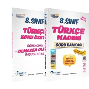 Saydam Yayınları Saydam 8. Sınıf Türkçe Soru Bankası