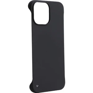 Apple iPhone 13 Mini Için Kauçuk Mat Çerçevesiz Çizilmez Sert Pc Telefon Kılıfı - Siyah (Yurt Dışından)