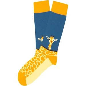 Carnaval Socks Uzun Kısa Zürafa Desenli Renkli Çorap