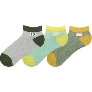 SPOR17 Yazı Desenli Erkek Çocuk Patik Çorabı