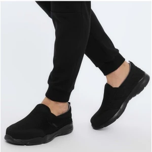 Liponis Siyah Erkek Konfort Sneaker Spor Ayakkabı V3