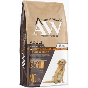 Animal World Adult Sensitive Care Lamb and Rice Sindirim Sistemi Destekleyici Kuzu Etli Ve Pirinçli Yetişkin Köpek Maması 15 kg