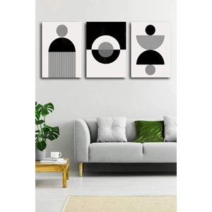 Gift Pack Soyut Modern Minimal  Kanvas Tablosu 3'lü Canvas Tablo Seti