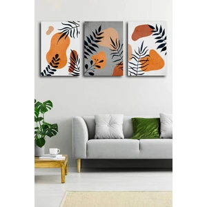 Gift Pack Soyut Modern Minimal  Kanvas Tablosu 3'lü Canvas Tablo Seti