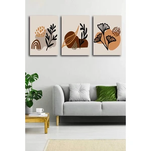 Gift Pack Soyut Modern Minimal  Kanvas Tablosu 3'lü Canvas Tablo Seti