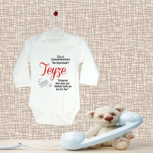 Tuğba Baby Bizi Çekemeyenler Teyzem Baskılı Bebek Zıbını