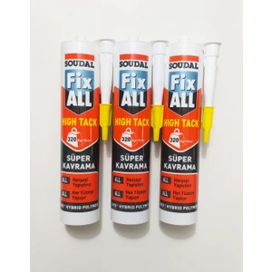 3 Adet Hight Tack Korniş Yapıştırıcı / Montaj Silikonu Beyaz 290 Ml.