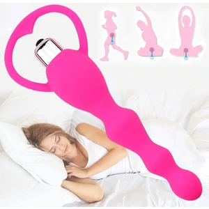 Vibratör Anal Plug Boğumlu Güçlü Titreşimli Medikal Silikon Anal Shop Vibratör Af4166-12