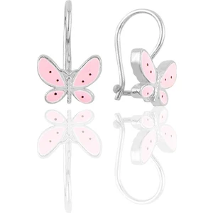 Söğütlü Silver Gümüş  Mineli Çengelli Gümüş  Küpe