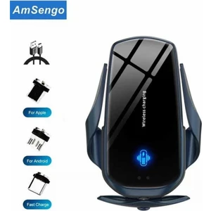 Xtrike Me Smart Sensör F4S 15W Araç Içi Sensörlü Wireless Şarj Telefon Tutucu+Manyetik Uç S4F