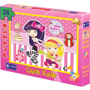 Adam Games Çiçek Kızlar 36 Parça Puzzle Yapboz