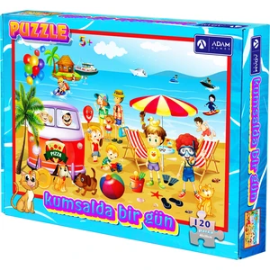 Adam Games Kumsalda Bir Gün 120 Parça Puzzle
