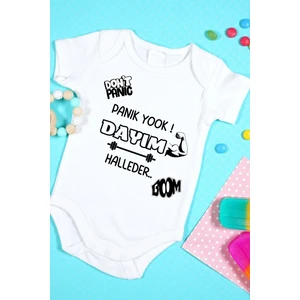 Tuğba Baby Özel Tasarım Bebek Zıbın - Çıtçıtlı Body (Don't Panic Dayım Halleder)