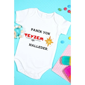Tuğba Baby Özel Tasarım Bebek Zıbın 0-3 Yaşa Uygun(Panik Yok Teyzem Halleder!)