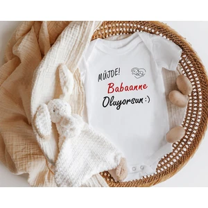 Niles Baby Design For Baby Niles Baby Design For Baby Müjde Babaanne Oluyorsun Yazılı Kısa Kol Zıbın