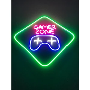 Gamer Zone Neon Tabela Neon LED Dekoratif Duvar Aydınlatması Neon Duvar Dekorasyonu