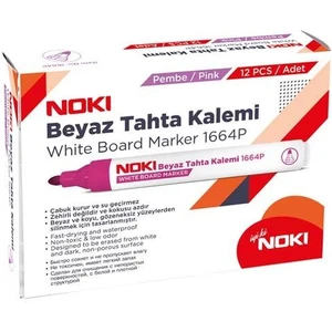 Doldurulabilir Beyaz Tahta Kalemi Pembe 12 Adet