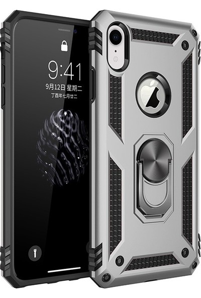 Hıbrıd Pc Tpu Zırh Telefon Kapağı ile Kickstand ile Apple iPhone Xr 6.1 Inç (Yurt Dışından)