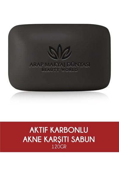 Arap Makyaj Dünyası Aktif Karbonlu Akne Karşıtı Sabun 120 Gr