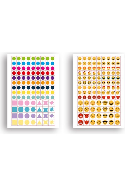 Le Color Sticker Book 756 Adet Renkli Etiket Bang
