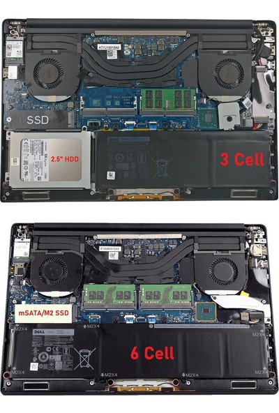 Retro Dell Precision M5510, Xps 15-9550, Rrcgw Notebook Bataryası - 6 Cell - 84WH
