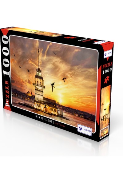 Adam Games Kız Kulesi (Kuşlu) 1000 Parça Puzzle Yapboz