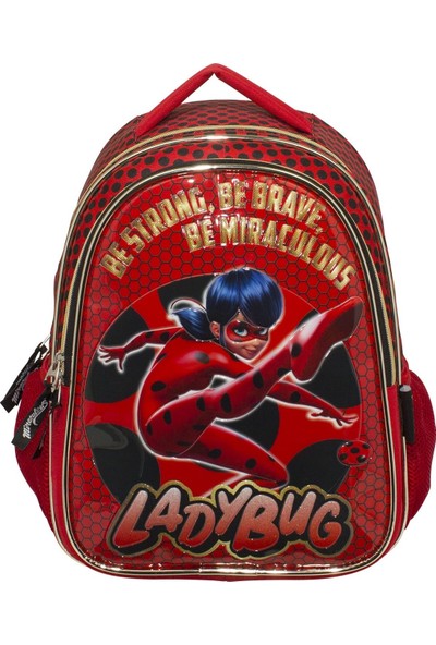 Miraculous Ladybug Iki Bölmeli Simli Okul Sırt Çantası 2136