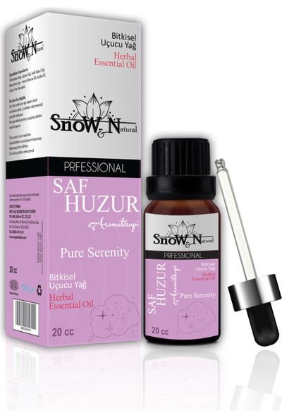 Snow & Natural Saf Huzur Aromaterapi Yağ Karışımı 20 ml