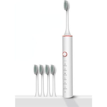 5 Vites Ayarı Akıllı Elektrikli Diş Fırçası USB Şarj Edilebilir Ultrasonik Diş Fırçası Ipx7 Sınıf Su Geçirmez Elektrikli Diş Fırçası ( Yurt Dışından)