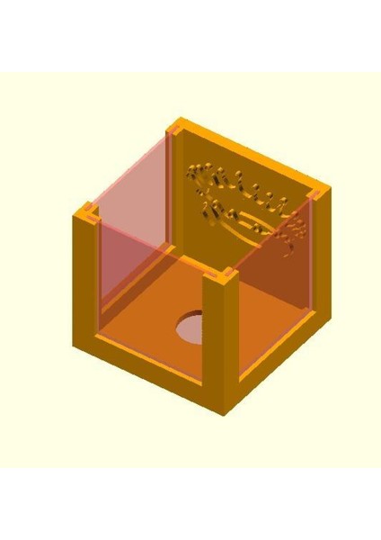 Cam Duvarlı Konteyner Plastik Aparat