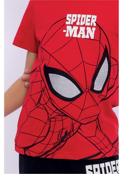 Spider-Man 4666C Erkek Çocuk Bermuda Pijama Takım