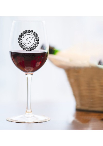 Kişiye Özel Isimli Renkli Baskılı Şarap Kadehi - 2 fiyatları