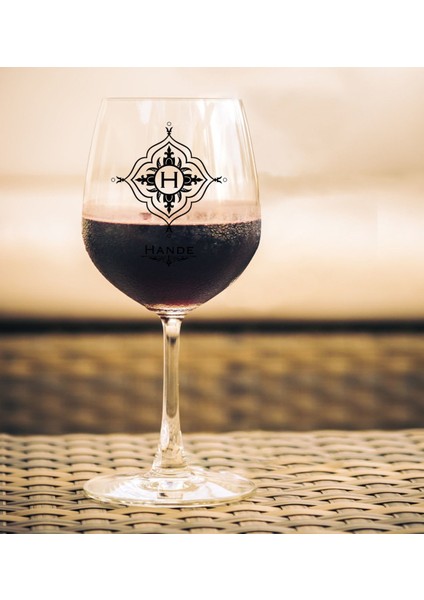 Kişiye Özel Isimli Renkli Baskılı Şarap Kadehi - 26 modelleri