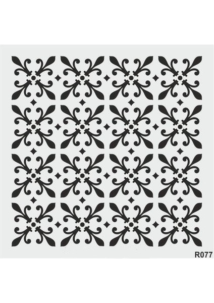 Ardışık Desen Stencil Şablon 30X30 R-077