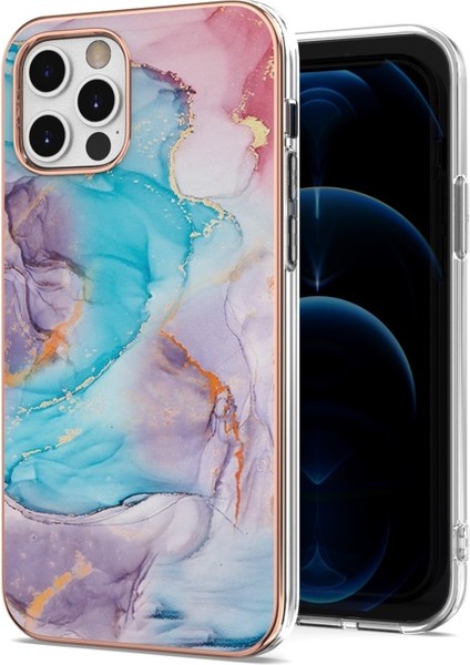 Apple iPhone 12 Için Galvanik Imd Çizilmeye Darbeye Dayanıklı Tpu Telefon Kılıfı/ (Yurt Dışından)