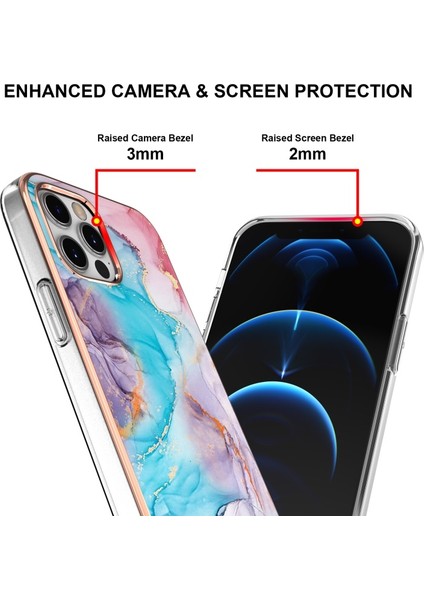 Apple iPhone 12 Için Galvanik Imd Çizilmeye Darbeye Dayanıklı Tpu Telefon Kılıfı/ (Yurt Dışından) indirimleri