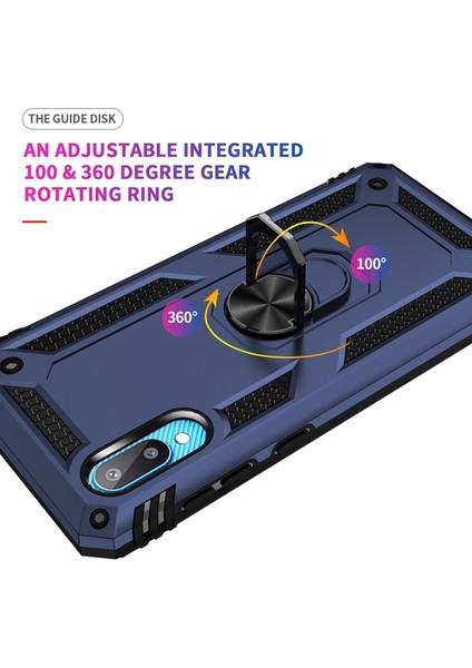 Hibrid Pc + Tpu + Metal Destek Halkalı Koruyucu Telefon Kılıfı - Samsung Galaxy M02 / A02 (Yurt Dışından) fiyatları