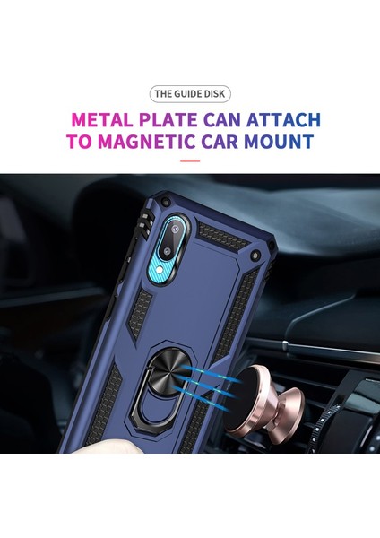 Hibrid Pc + Tpu + Metal Destek Halkalı Koruyucu Telefon Kılıfı - Samsung Galaxy M02 / A02 (Yurt Dışından) indirimleri