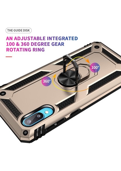 Hibrid Pc + Tpu + Metal Destek Halkalı Koruyucu Telefon Kılıfı - Samsung Galaxy M02 / A02 (Yurt Dışından) fiyatları