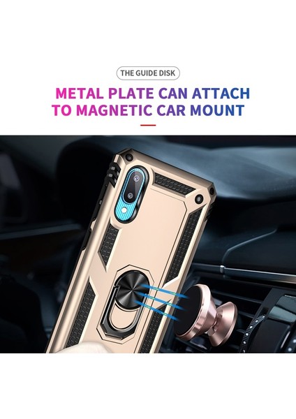 Hibrid Pc + Tpu + Metal Destek Halkalı Koruyucu Telefon Kılıfı - Samsung Galaxy M02 / A02 (Yurt Dışından) indirimleri