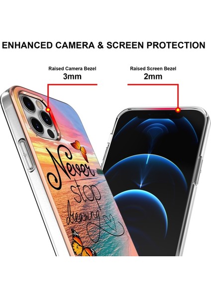 Apple iPhone 12 Için Galvanik Imd Çizilmeye Darbeye Dayanıklı Tpu Telefon Kılıfı (Yurt Dışından) indirimleri