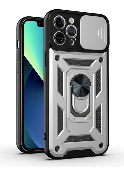 Apple iPhone 13 Pro Max 6.7 Inç Uyumlu Halka Tutucu Tpu Telefonu Kılıfı (Yurt Dışından)