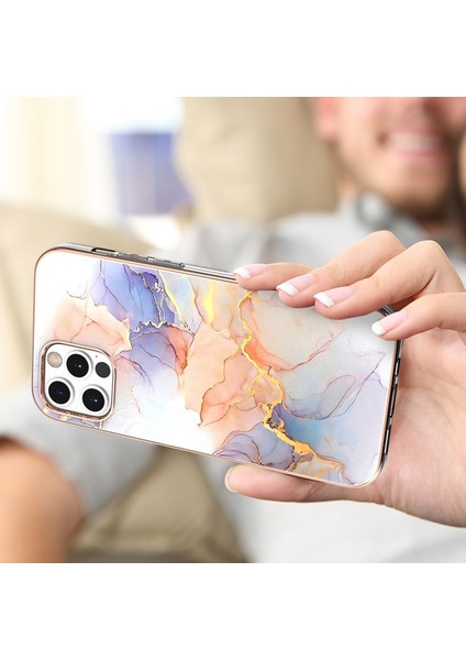 Apple iPhone 12 Için Galvanik Imd Çizilmeye Darbeye Dayanıklı Tpu Telefon Kılıfı/mavi (Yurt Dışından) fiyatları