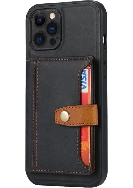 Apple iPhone 13 Pro Max 6.7 Inç Uyumlu Kart Yuvalı Sert Pc + Tpu Telefon Kılıfı (Yurt Dışından)