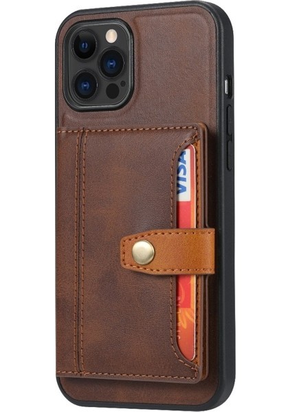 Apple iPhone 13 Pro Max 6.7 Inç Uyumlu Kart Yuvalı Sert Pc + Tpu Telefon Kılıfı (Yurt Dışından)