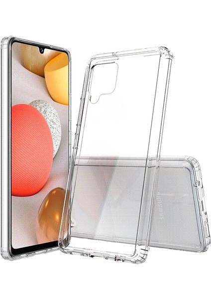 Çizilmeye Dayanıklı Sert Akrilik + Yumuşak Tpu Kenar Hibrid Telefon Kılıfı - Samsung Galaxy A42 5g (Yurt Dışından)