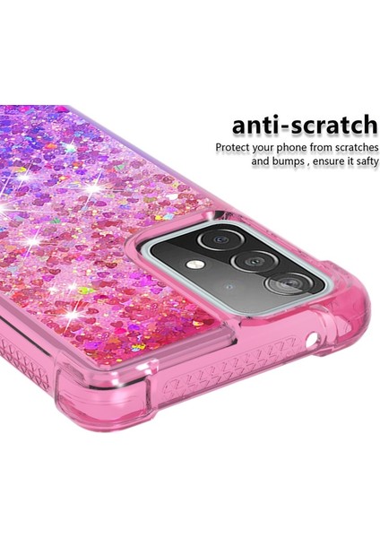 Çizilmeye Dayanıklı Degrade Renkli Parıltılı Tpu Telefon Kılıfı - Samsung Galaxy A52 4g / 5g / A52S 5g (Yurt Dışından) fırsatları