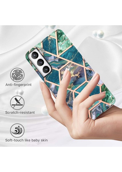 Çizilmeye Dayanıklı Mermer Desenli Galvanik Yumuşak Tpu Koruyucu Telefon Kılıfı - Samsung Galaxy S21 Fe 5g (Yurt Dışından) fiyatları
