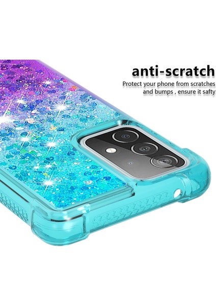 Çizilmeye Dayanıklı Degrade Renkli Parıltılı Tpu Telefon Kılıfı - Samsung Galaxy A52 4g / 5g / A52S 5g (Yurt Dışından) fırsatları