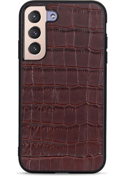 Deri Kaplama Pc + Tpu Samsung Galaxy S22 5g Için Telefon Kılıfı (Yurt Dışından)